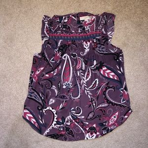 Loft sleeveless blouse